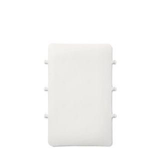 White rectangular divider on a white background