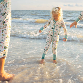Coastal Christmas Bamboo Convertible Baby Pajama