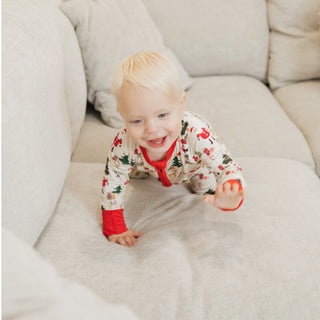 Cozy Christmas Bamboo Convertible Baby Pajama
