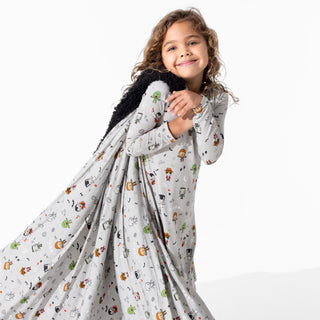 Little Monsters Bamboo Blanket