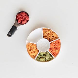 GoBe Kids Snack Spinner – Spill-Proof Rotating Snack Container for Toddlers & Kids | 5 Compartment Snack Cup for Travel, School & On-the-Go Snacking (2 Pack)