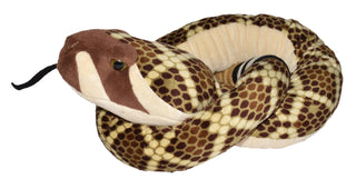 Wild Republic 54-Inch Western Diamondback Plush Snake – Giant Realistic Stuffed Rattlesnake Toy for Kids & Wildlife Lovers
