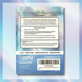 Holographic Star Hydrocolloid Pimple Patches (78 Count) – Cute Acne Spot Stickers for Blemish Cover, Healing & Skin Protection