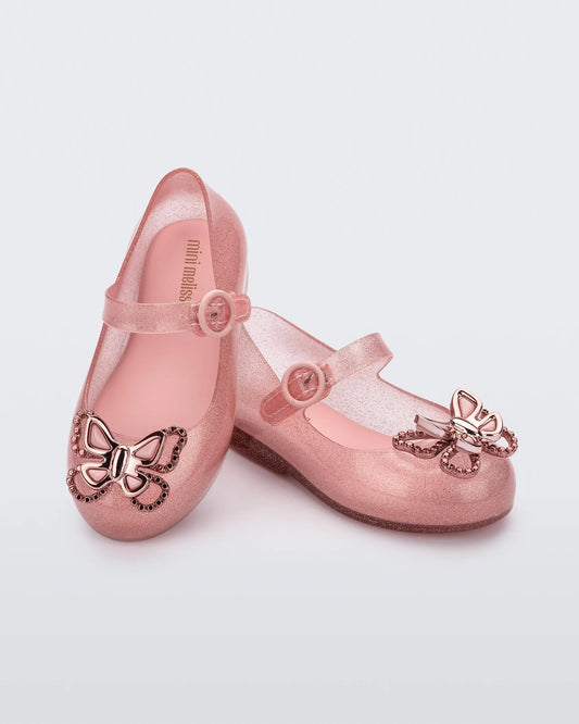 Mini Melissa Sweet Love Butterfly Glitter Pink