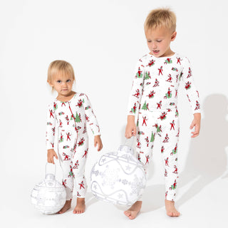 Christmas Pajamas: The Elf on the Shelf Convertible Footie Bamboo Sleepwear