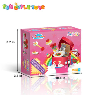 Kids' Valentine Heart Box & Flower Heart Block Sets - Pack of 24