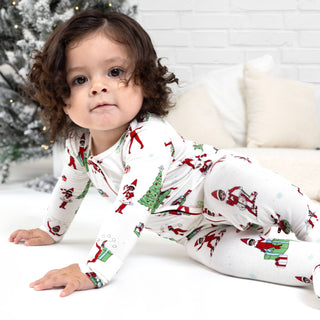 Christmas Pajamas: The Elf on the Shelf Convertible Footie Bamboo Sleepwear