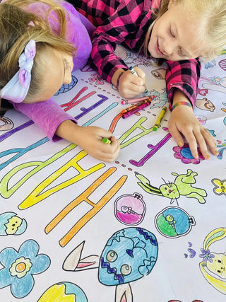 Easter Coloring Tablecloth