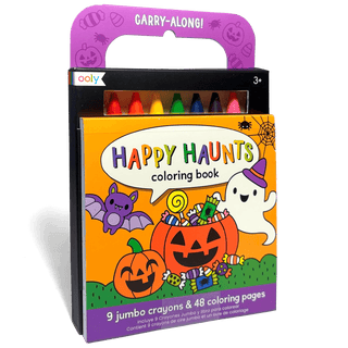 Carry Along! Happy Haunts Travel Coloring Set – Halloween Coloring Kit by OOLY