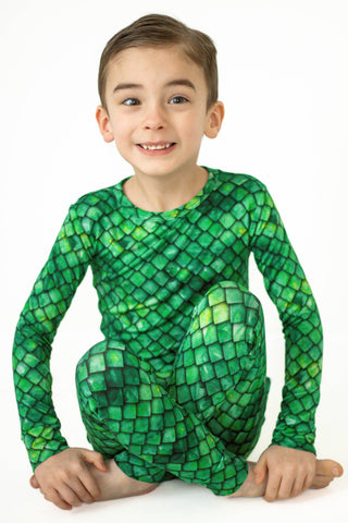 Dragon Scales Bamboo Long Sleeve PJ Set