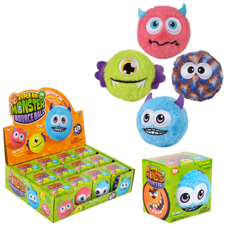 Hyper Air Plush Monster Bounce Ball – 3.25" Bouncy Monster Ball