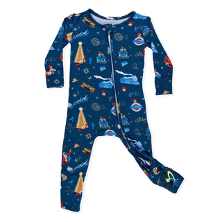 The Polar Express Bamboo Convertible Footie