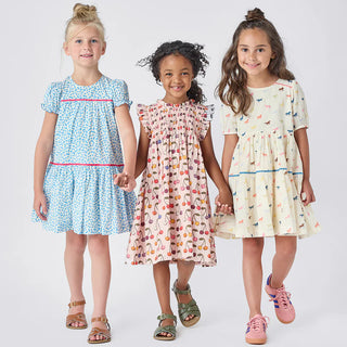 Girls Stevie Dress - Cloud Pink Cherry