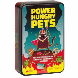 Power Hungry Pets™ (Tin Edition) – Fast-Paced Strategy Card Game for Family Game Night & Travel