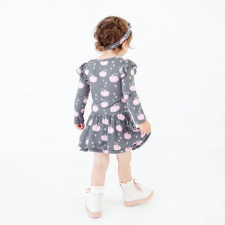 Pumpkin Spice and Everything Nice Long Sleeve Ruffle Romper