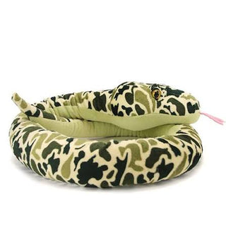 Wild Republic 54-Inch Camo Green Plush Snake – Giant Stuffed Snake Toy for Kids, Wildlife Lovers & Imaginative Play