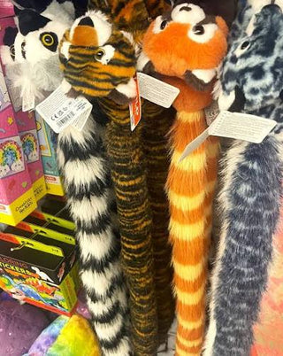 Wild Republic Tailkins Ring-Tailed Lemur – 40" Wearable Plush Lemur with Long Striped Tail, Shoulder Scarf & Stuffed Animal