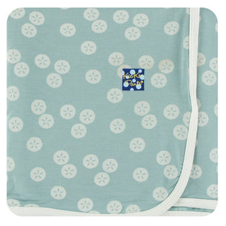 Print Stroller Blanket Jade Sand Dollar