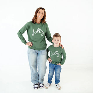 Children’s Jolly/Boo Seasonal Crew Neck Set – Halloween & Christmas Bamboo Sweatshirts