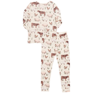 Kids Bamboo PJ Set - Farm Life