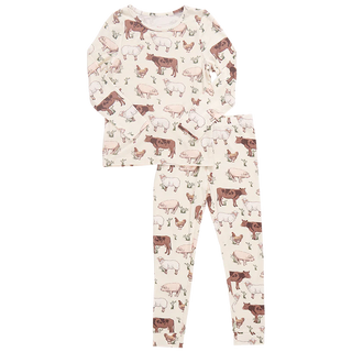 Kids Bamboo PJ Set - Farm Life