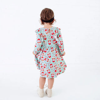 A Cup Of Cheer Long Sleeve Bamboo Twirler Dress