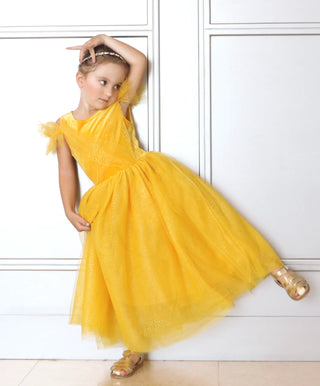 Princess Beauty Yellow Costume Dress