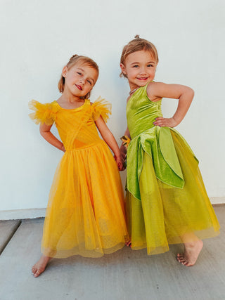 Princess Beauty Yellow Costume Dress