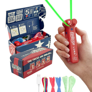ZipString® Stars & Stripes Luma 🇺🇸 – Limited Edition Light-Up Floating String Toy