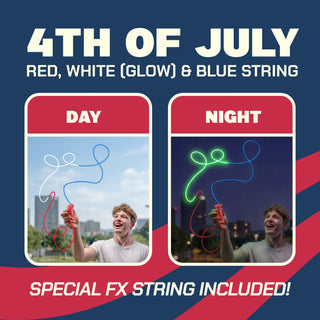 ZipString® Stars & Stripes Luma 🇺🇸 – Limited Edition Light-Up Floating String Toy