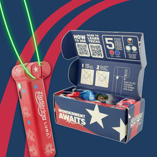 ZipString® Stars & Stripes Luma 🇺🇸 – Limited Edition Light-Up Floating String Toy