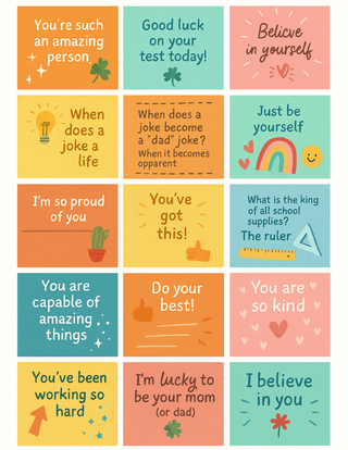 Lunch Notes for Tweens