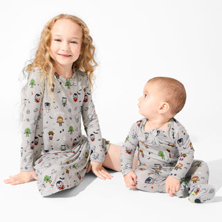 Little Monsters Bamboo Convertible Footie