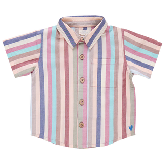 Boys Jack Shirt - Multi Vintage Stripe