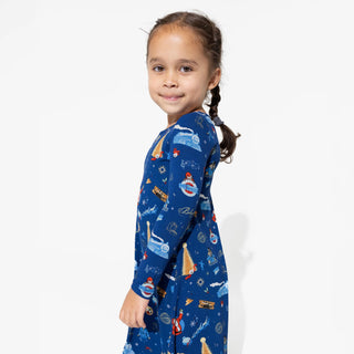 The Polar Express Bamboo Girls' Long Sleeve Dress