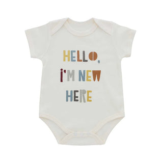 Hello I'm New Here Baby Onesie