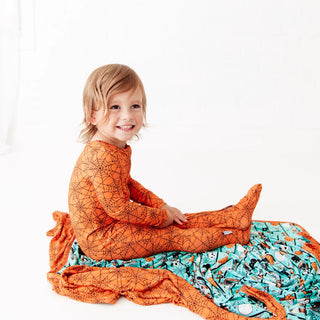 Dream Weaver Orange Bamboo Convertible Footie