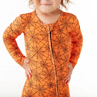 Dream Weaver Orange Bamboo Convertible Footie