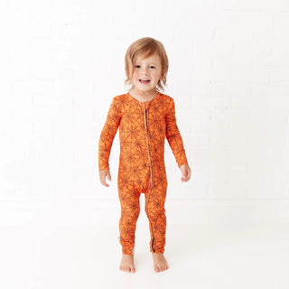 Dream Weaver Orange Bamboo Convertible Footie
