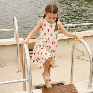 Girls Organic Kelsey Dress - Lobsters