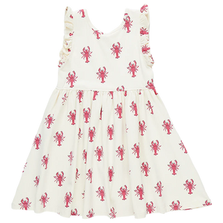 Girls Organic Kelsey Dress - Lobsters