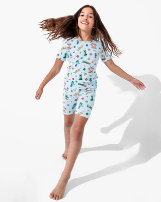 Minecraft: Chicken Jockey Bamboo Kids Pajama Short Set