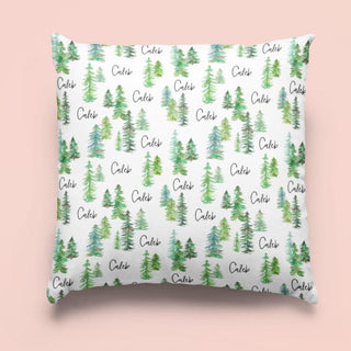 Sugar + Maple Custom Pillow | Pine Trees