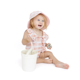 Pink Gingham Reversible Bucket Hat