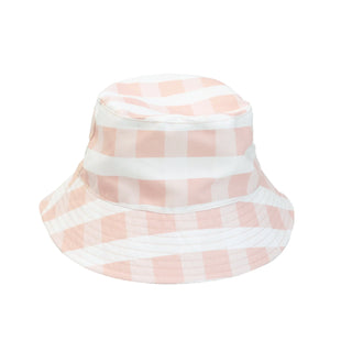 Pink Gingham Reversible Bucket Hat