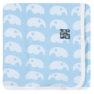 Essentials Swaddling Blanket in Pond Elephant