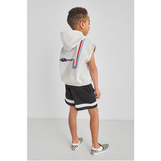 Racecar Sleeveless Hoodie | Organic Cotton