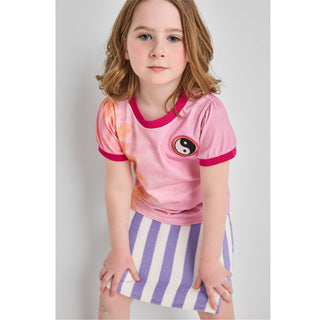 Pink Tie-Dye Yin Yang T-Shirt | Organic Cotton