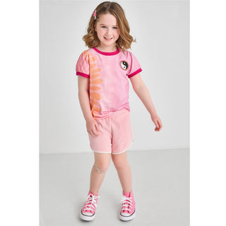 Pink Tie-Dye Yin Yang T-Shirt | Organic Cotton