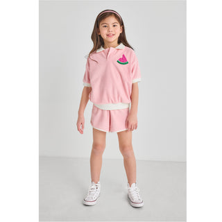 Watermelon Terry Polo | Organic Cotton